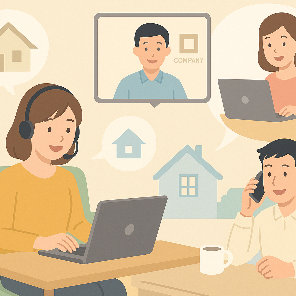 在宅ワークをしている会社